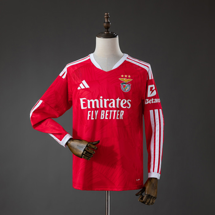 Benfica Home Jersey 2026-2027 Long Sleeves Football Kit Soccer Shirt