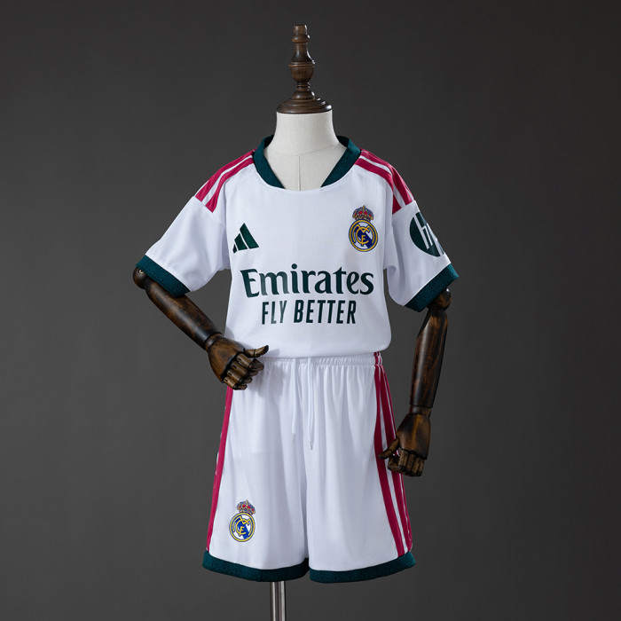 Kids Real Madrid Home Jersey 2026-2027 Football Kit Soccer Shirt