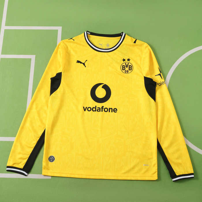 Dortmund Home Jersey 2026-2027 Long Sleeves Football Kit Soccer Shirt