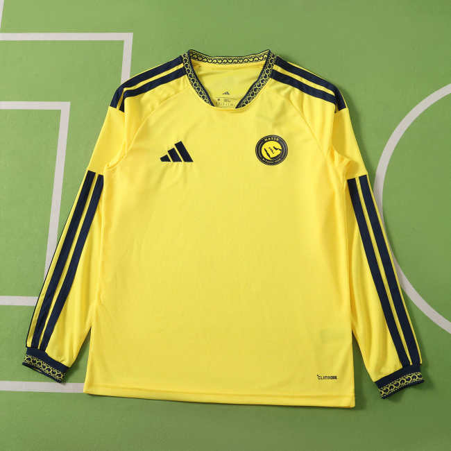 Al-Nassr Riyadh Home Jersey 2026-2027 Long Sleeves Football Kit Soccer Shirt