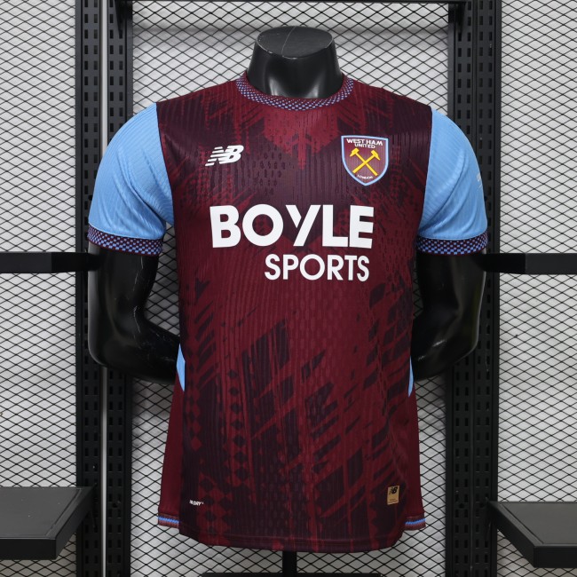 Player Version West Ham United Home Jersey 2026-2027 Football Kit Soccer Shirt