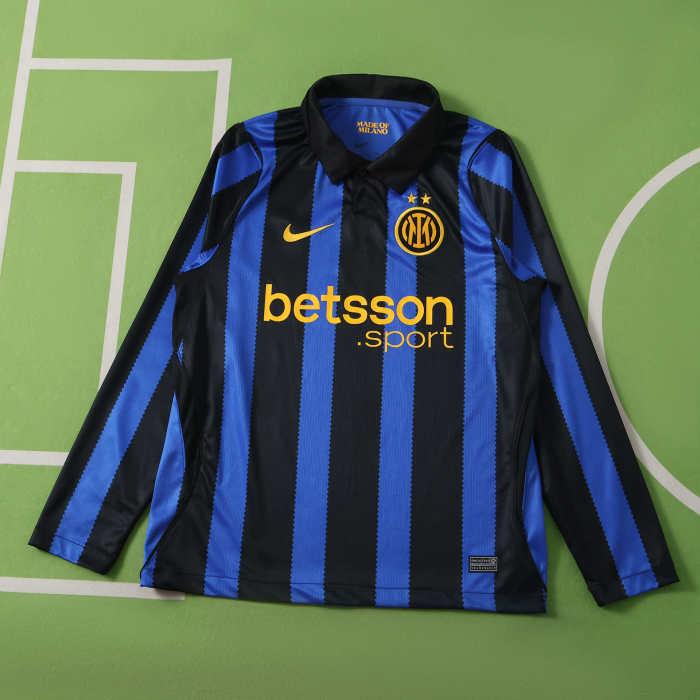 Inter Milan Home Jersey 2026-2027 Long Sleeves Football Kit Soccer Shirt