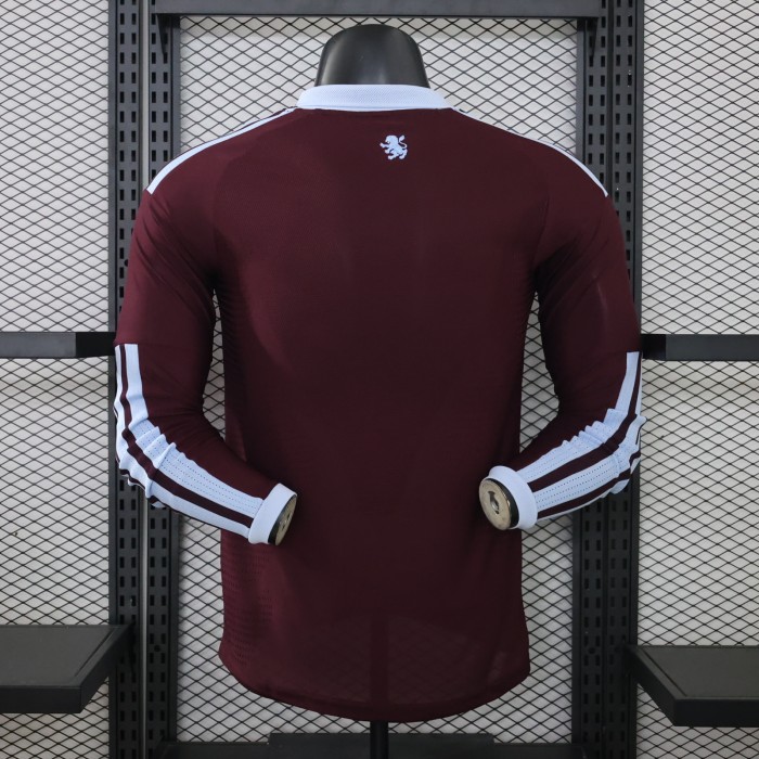 Player Version Aston Villa Home Jersey 2026-2027 Long Sleeves Football Kit Soccer Shirt