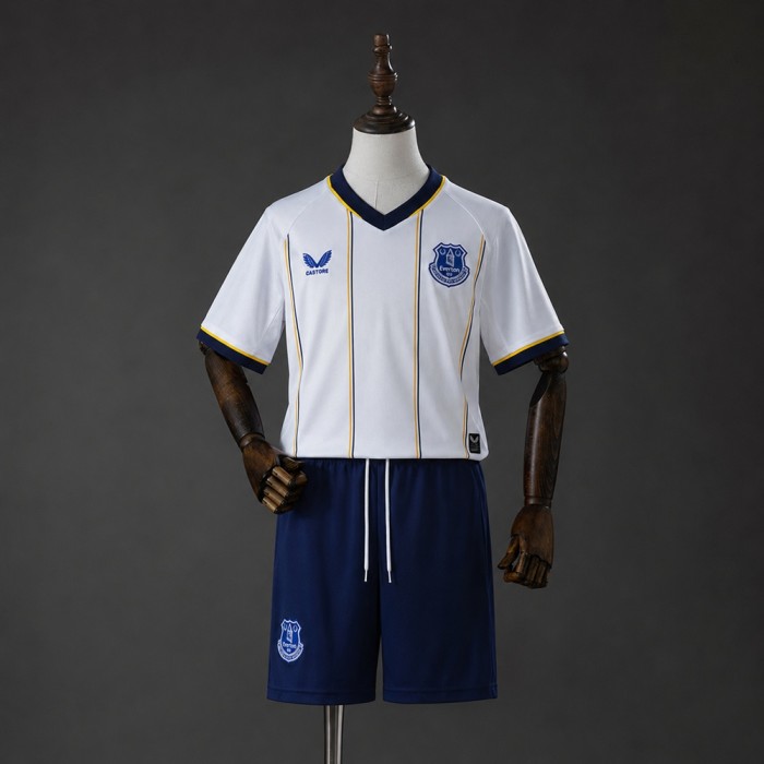 Kids Everton Away Jersey 2026-2027 Football Kit Soccer Shirt