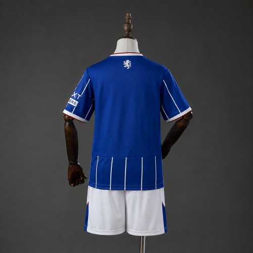 Kids Rangers Home Jersey 2026-2027 Football Kit Soccer Shirt