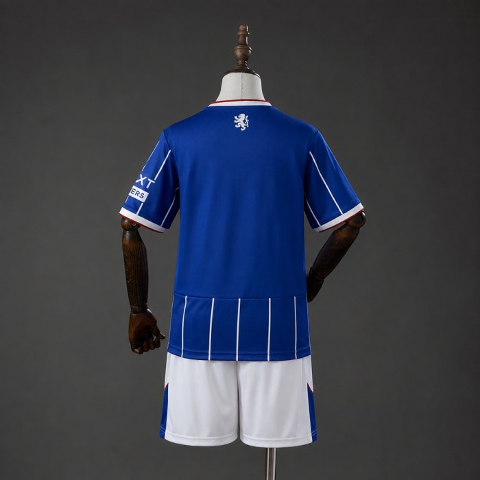 Kids Rangers Home Jersey 2026-2027 Football Kit Soccer Shirt