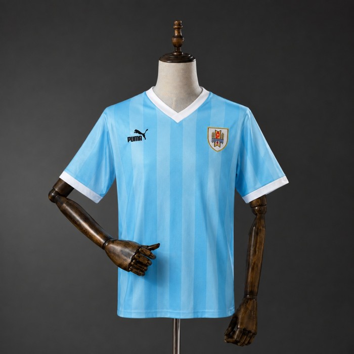 Uruguay Home Jersey 1990 Retro Football Kit Soccer Shirt