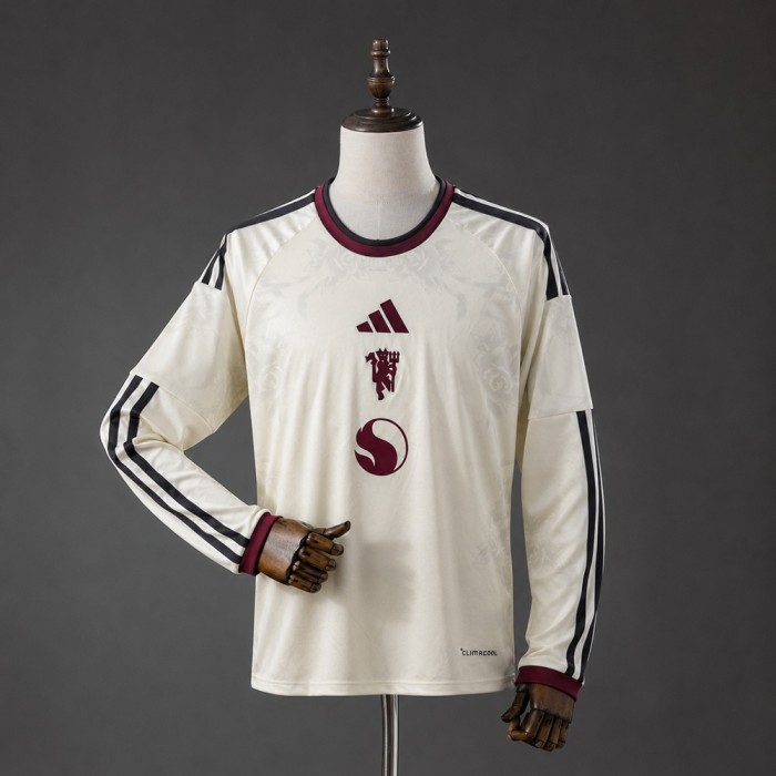 Man United Third Jersey 2026-2027 Long Sleeves Football Kit Soccer Shirt