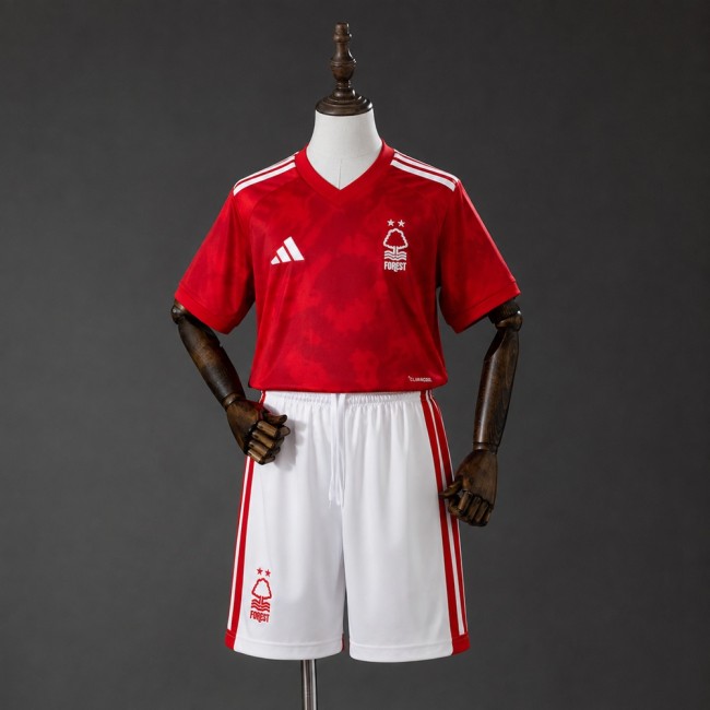 Kids Nottingham Forest home Jersey 2026-2027 Football Kit Soccer Shirt