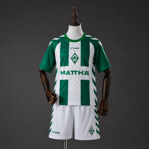 Kids Werder Bremen Home Jersey 2026-2027 Football Kit Soccer Shirt