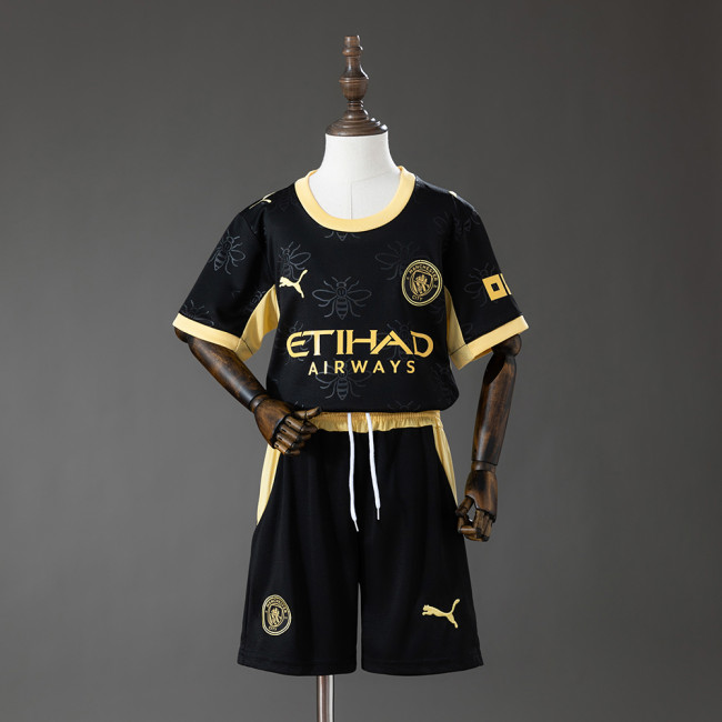 Kids Manchester City Away Jersey 2026-2027 Football Kit Soccer Shirt