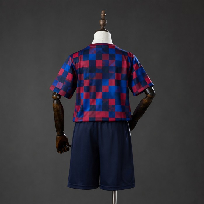 Kids Barcelona Pre Match Jersey 2026-2027 Football Kit Soccer Shirt