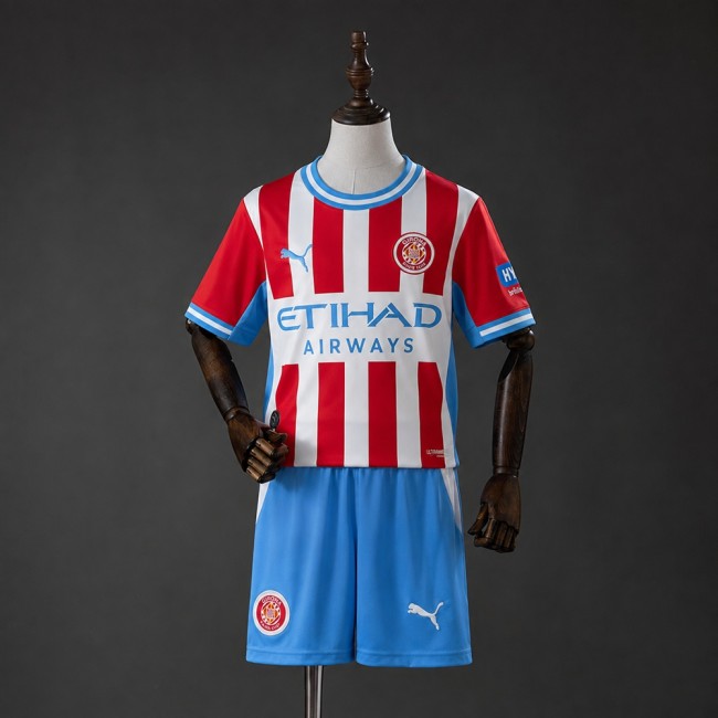 Kids Girona Home Jersey 2026-2027 Football Kit Soccer Shirt