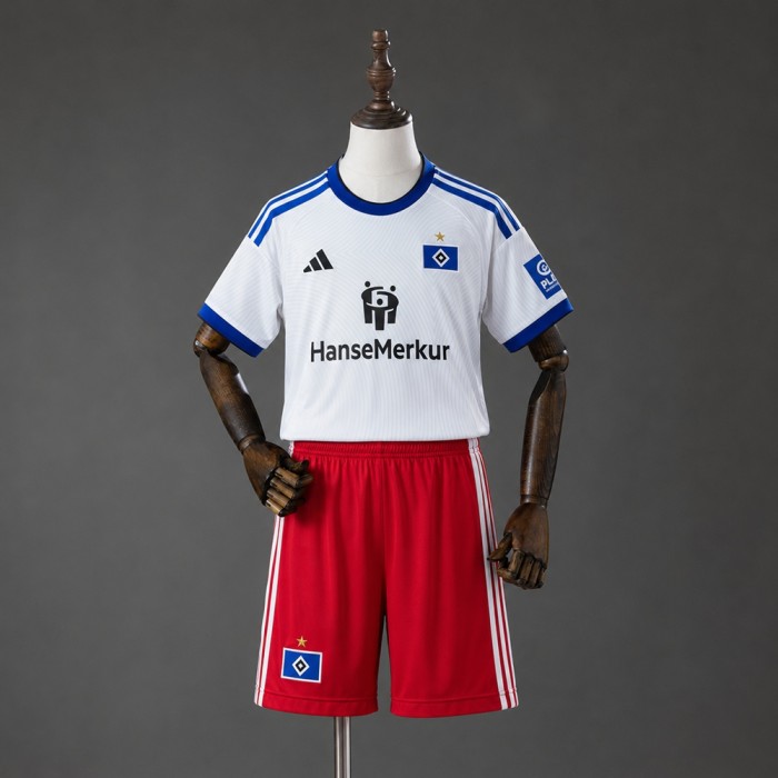 Kids Hamburger Home Jersey 2026-2027 Football Kit Soccer Shirt