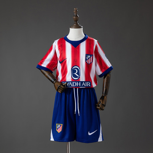 Kids Atletico Madrid Home Jersey 2026-2027 Football Kit Soccer Shirt
