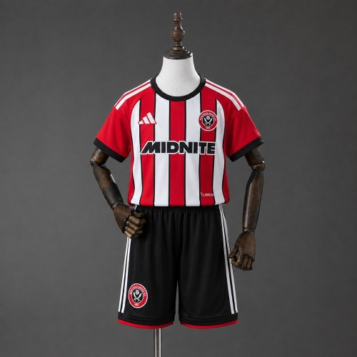 Kids Sheffield United home Jersey 2026-2027 Football Kit Soccer Shirt