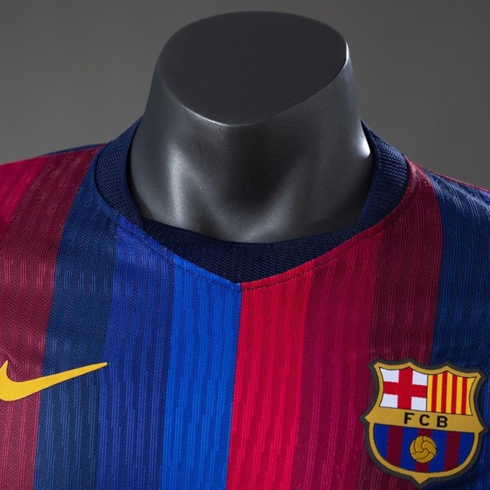 Player Version Barcelona Home Jersey 2026-2027 Long Sleeves Football Kit Soccer Shirt