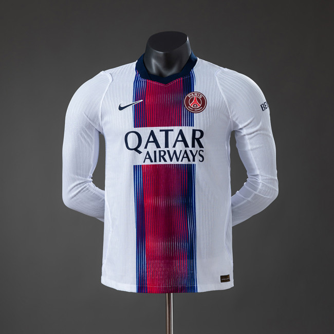 Player Version PSG Away Jersey 2026-2027 Long Sleeves Football Kit Soccer Shirt