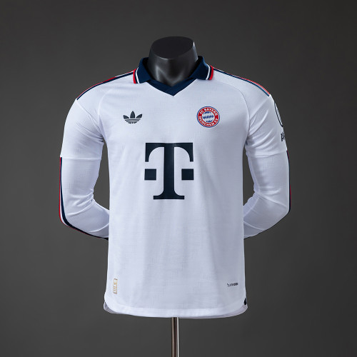 Player Version Bayern Munich Away Jersey 2026-2027 Long Sleeves Football Kit Soccer Shirt