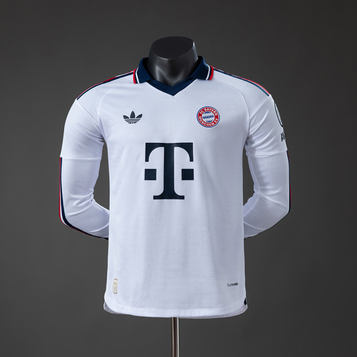 Player Version Bayern Munich Away Jersey 2026-2027 Long Sleeves Football Kit Soccer Shirt