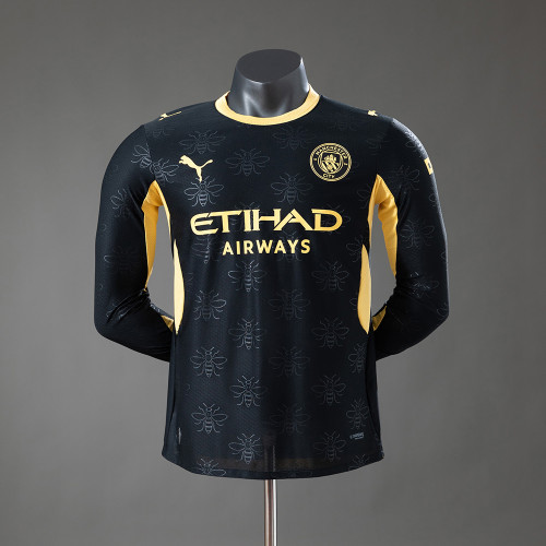 Player Version Manchester City Away Jersey 2026-2027 Long Sleeves Football Kit Soccer Shirt