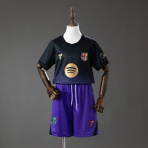 Kids Barcelona Away Jersey 2026-2027 Football Kit Soccer Shirt