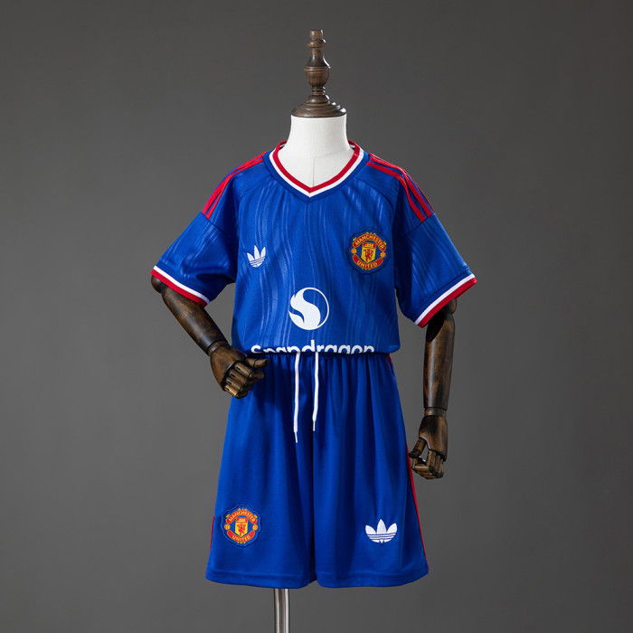 Kids Manchester United Away Jersey 2026-2027 Football Kit Soccer Shirt