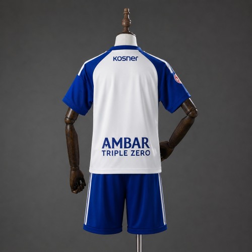 Kids Real Zaragoza Home Jersey 2026-2027 Football Kit Soccer Shirt