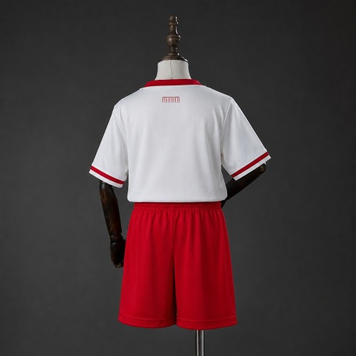 Kids Monaco Home Jersey 2026-2027 Football Kit Soccer Shirt