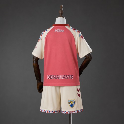 Kids Malaga Away Jersey 2026-2027 Football Kit Soccer Shirt