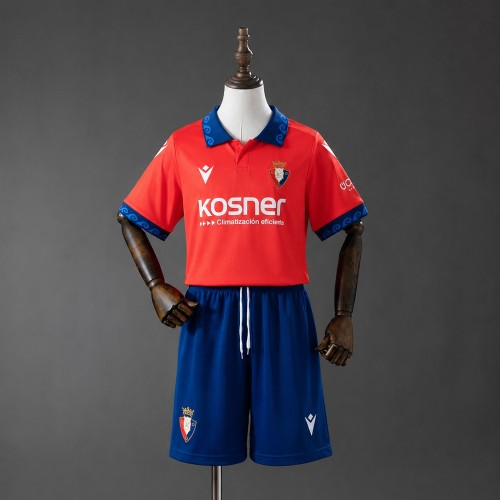 Kids Osasuna Home Jersey 2026-2027 Football Kit Soccer Shirt