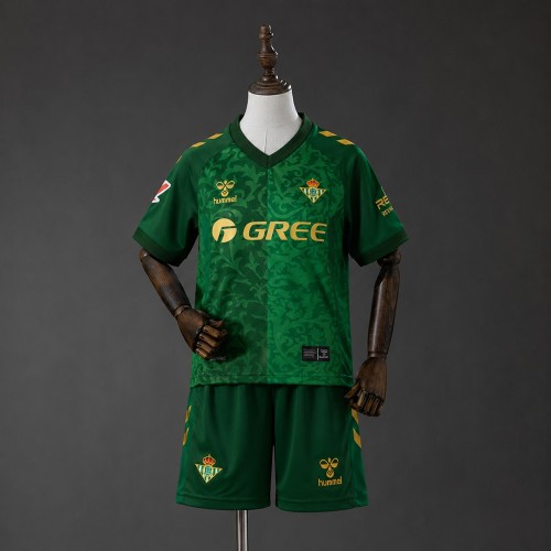 Kids Real Betis Away Jersey 2026-2027 Football Kit Soccer Shirt