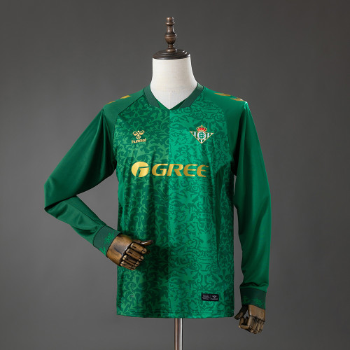 Real Betis Away Jersey 2026-2027 Long Sleeves Football Kit Soccer Shirt