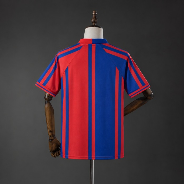 Barcelona Champions Home Jersey 1997-1998 Retro Football Kit Soccer Shirt