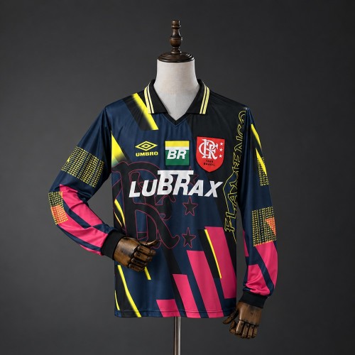 Flamengo Goalkeeper Jersey 1998 Retro Long Sleeves Football Kit Soccer Shirt