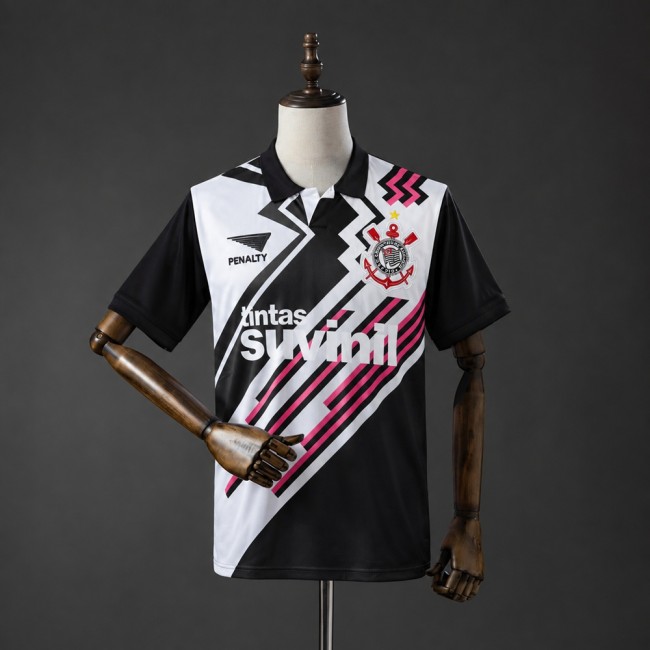 Corinthians Away Goalkeeper Jersey 1995-1996 Retro Football Kit Soccer Shirt