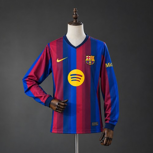 Barcelona Home Jersey 2026-27 Long Sleeves Football Kit Soccer Shirt