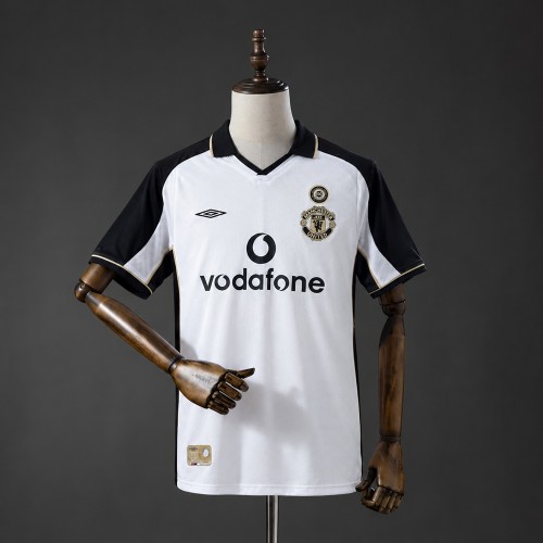 Man United Third Jersey 2001-2002 Retro Football Kit Soccer Shirt
