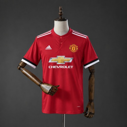 Man United Home Jersey 2016-2017 Retro Football Kit Soccer Shirt
