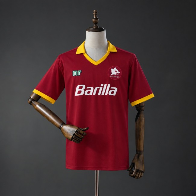 Rome Jersey 1989-1990 Home Retro Football Kit Soccer Shirt