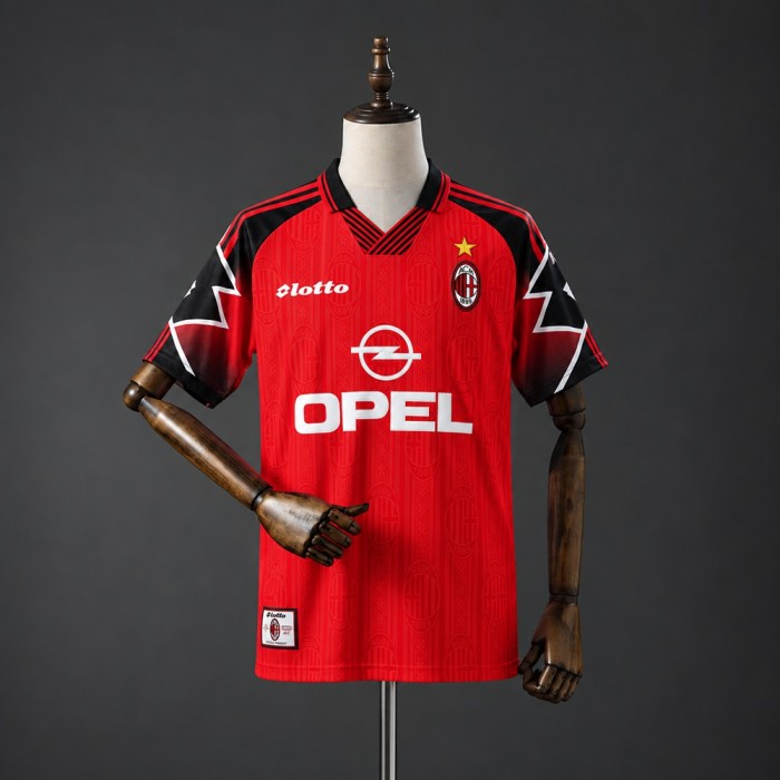 AC Milan Jersey 1997-1998 Fourth Retro Football Kit Soccer Shirt