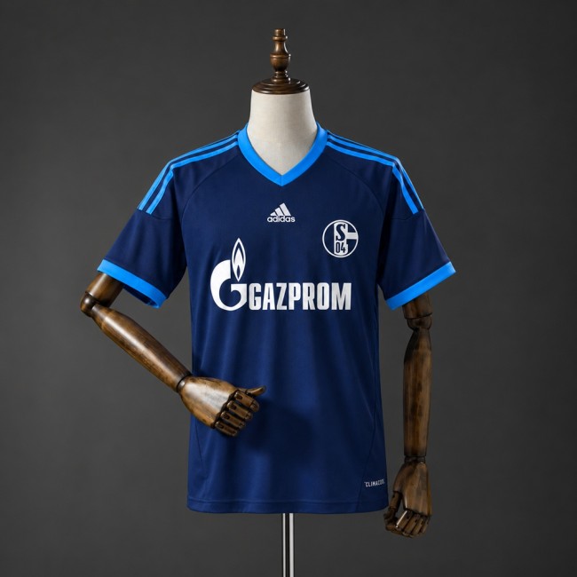 Schalke 04 Jersey 2010-2011 Away Retro Football Kit Soccer Shirt