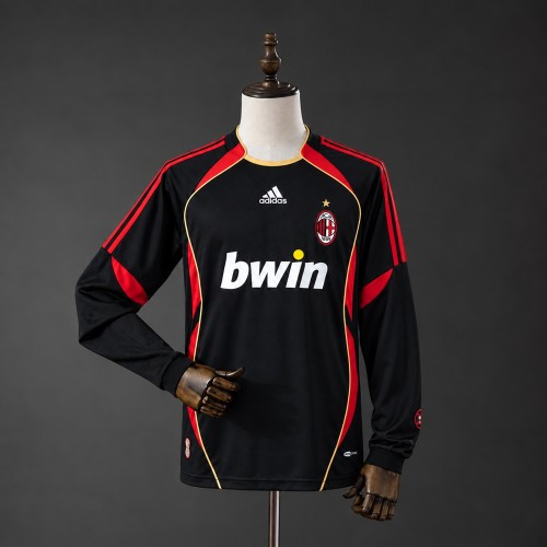AC Milan Jersey 2006-2007 Third Long Sleeves Retro Football Kit Soccer Shirt