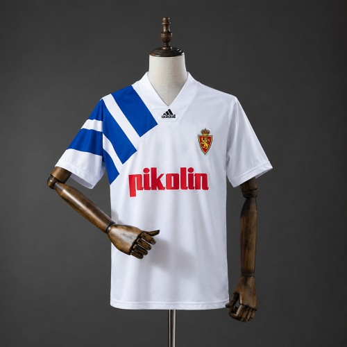 Real Zaragoza Jersey 1992-1993 Home Retro Football Kit Soccer Shirt