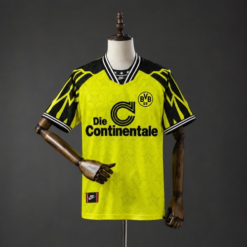 Dortmund Jersey 1994-1995 Home Retro Football Kit Soccer Shirt