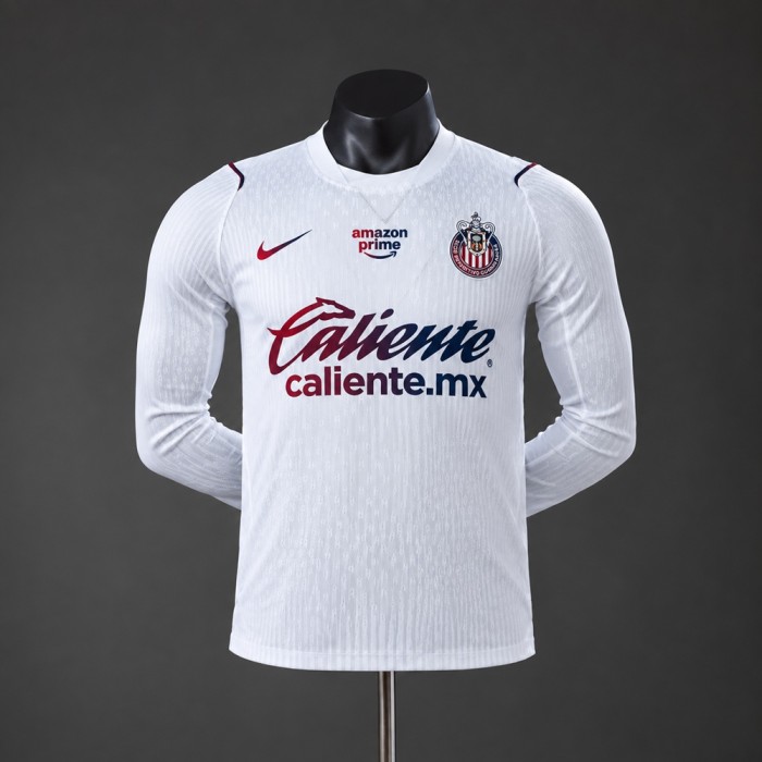 Player Version Chivas Jersey 2026-2027 Away Long Sleeves Football Kit Soccer Shirt