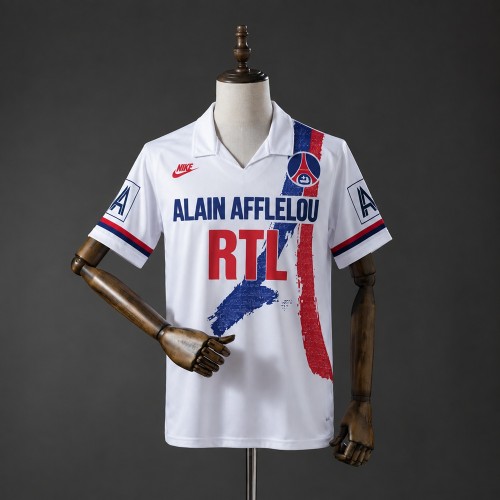 PSG Jersey 1990-1991 Home Retro Football Kit Soccer Shirt