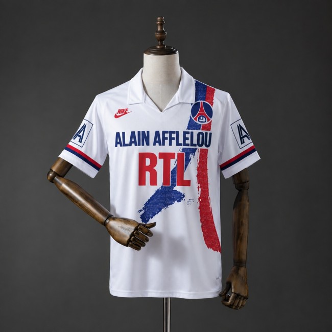 PSG Jersey 1990-1991 Home Retro Football Kit Soccer Shirt