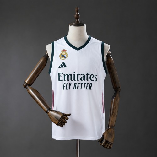 Real Madrid Jersey 2026-2027 Home Basketball Vest