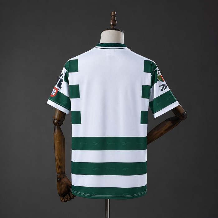 Sporting CP Jersey 2000-2001 Home Retro Football Kit Soccer Shirt